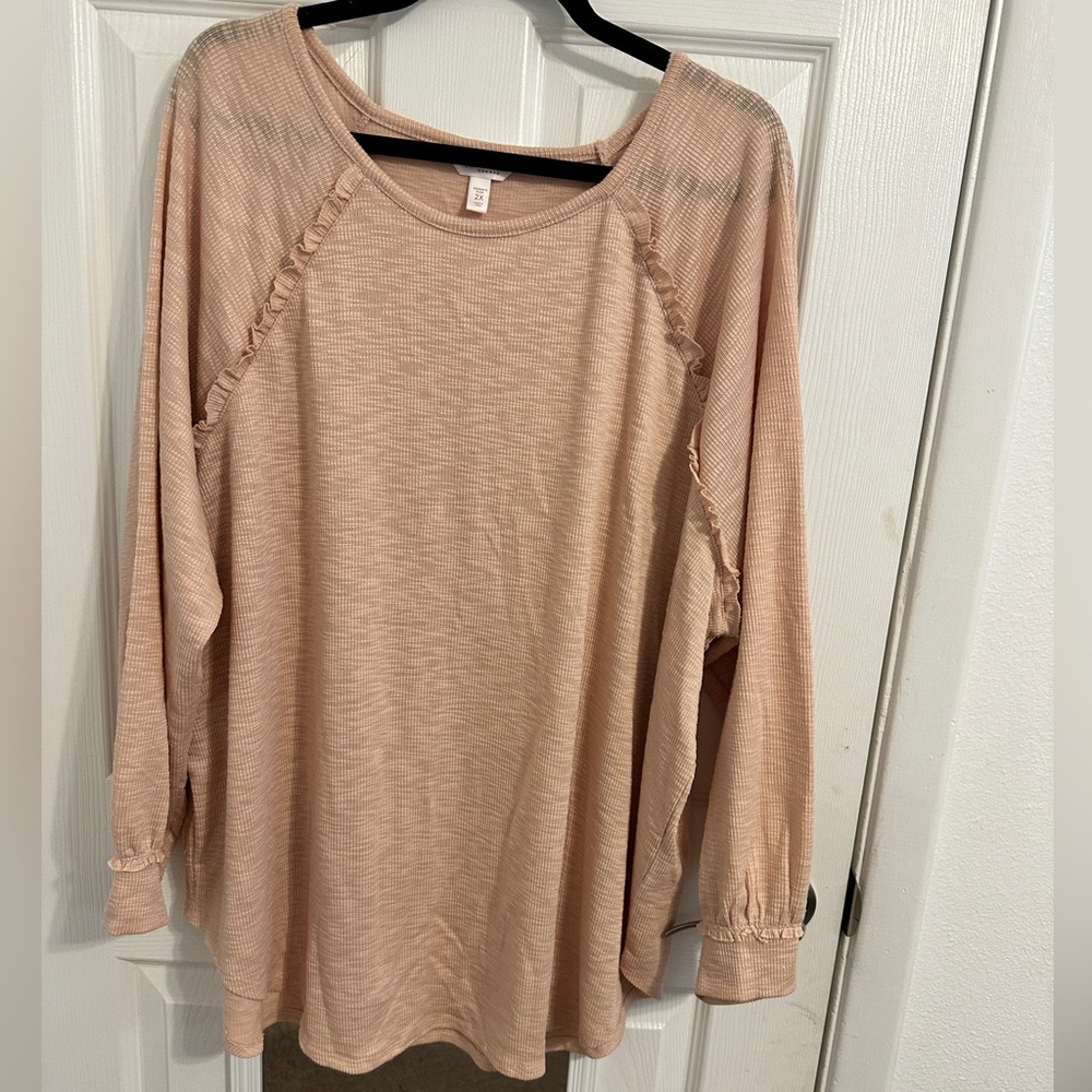 Lauren Conrad 2X Blush Top